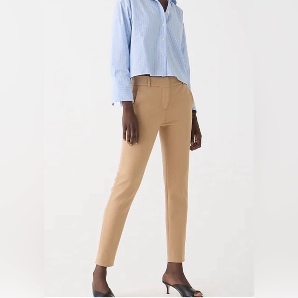 J Crew Petite Cameron Slim Crop Pants Four Season Stretch Size 4P - Picture 1 of 9